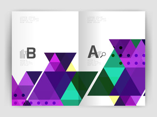 Mosaic triangle annual report template