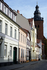 Altstadtgasse mit St. Laurentius in Havelberg