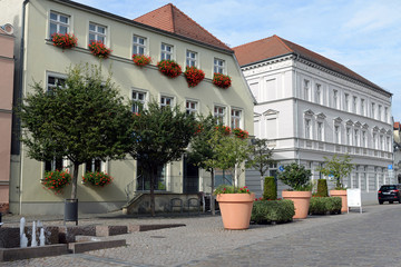 Fototapeta na wymiar Am Marktplatz Havelberg Sachsen-Anhalt