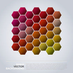 Hexagonal Pattern - Abstract Mosaic Background Design