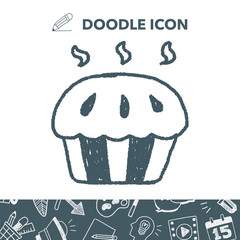 cupcake doodle drawing
