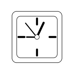 wall clock icon image vector illustration design 