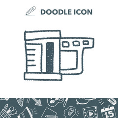 measuring cup doodle drawing