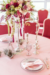 table set for meal