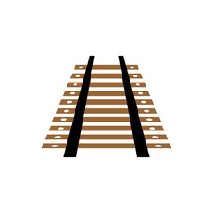 Railroad vector icon