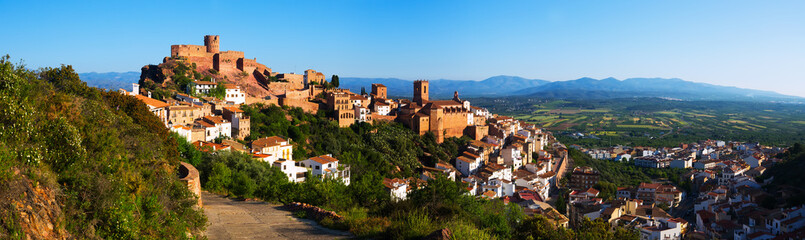 Fototapeta na wymiar Panorama of Villafames town in summertime