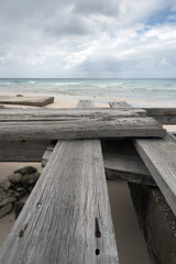 Wooden jetty