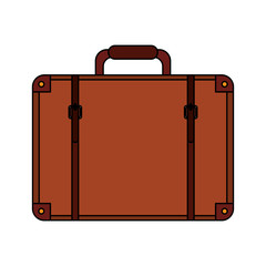 briefcase luggage icon image vector illustration design 