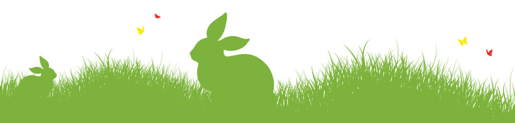 Banner | Frohe Ostern | Silhouetten