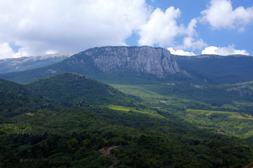 mountains, paragelmen, crimea, mountain, landscape, nature, sky, coast, sea, beautiful, clouds, ai-petri, 