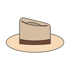 classic hat icon image vector illustration design 