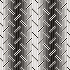 Vector Seamless Pattern. Modern Stylish Interlacing Lines Texture. Geometric Striped Ornament.