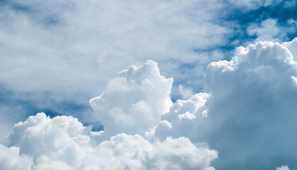 blue sky background with white clouds