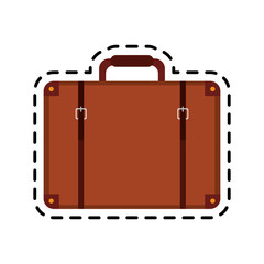briefcase luggage icon image vector illustration design 