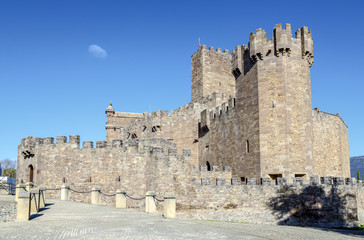 Fototapeta na wymiar Medieval castle of Javier in Navarra. Spain