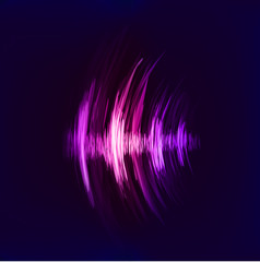 Vector techno background with crcular sound vibration. Resonance. Pulse. cardiogram