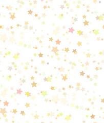 Seamless texture of gold stars on white background. Vector pattern for fabrics, wallpaper, wrapping paper and festive your creativity