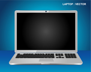 Vector Laptop isolated on background