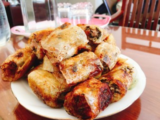 Fried spring rolls for Tet holiday in vietnam