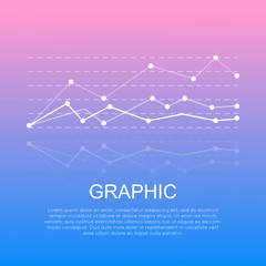 Graphic with Curve Lines Isolated with Information