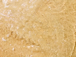 Sea waves reaching lapping to shore