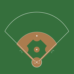 Baseball field illustration