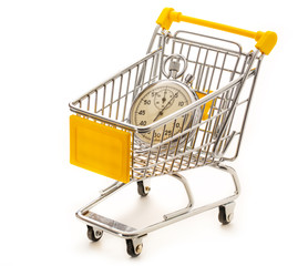 Stopwatch in pushcart