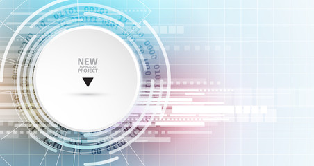 Obraz premium Digital technology world. Business virtual concept. Vector background