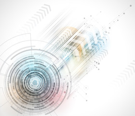 Digital technology world. Business virtual concept. Vector background