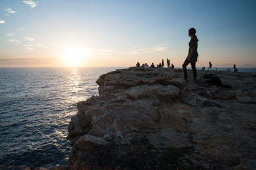 sunset in formentera