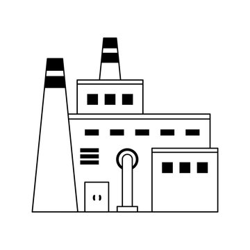 vintage factory icon image vector illustration design 