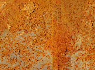 Texture of rusty iron,  orange grunge background.
