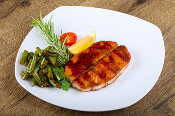 Grilled salmon