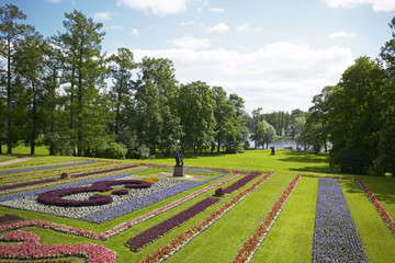 The Park of Catherine's Palace, the State Hermitage Museum (Winter Palace), Tsarskoye Selo (Pushkin), south of St. Petersburg, Russian Federation