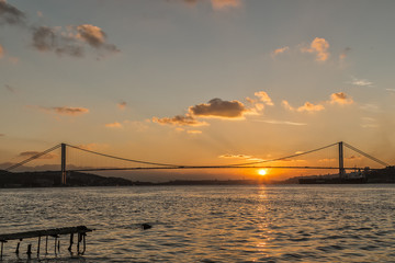 Fototapeta na wymiar Bosphorus Bridge, Istanbul, Turkey