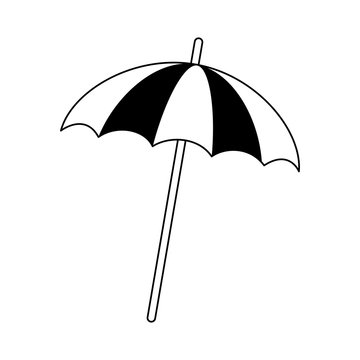 striped parasol icon image vector illustration design