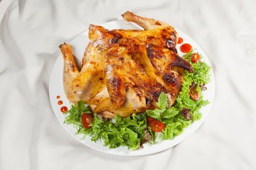 Fried whole chicken