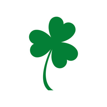 Three leaf clover icon. St. Patrick's day symbol. Vector illustration