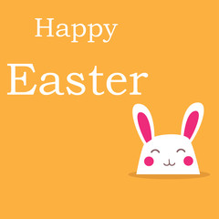 Vector - Happy Easter Rabbit Bunny