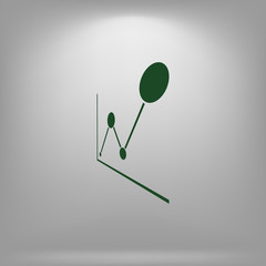 Vector growing graph icon