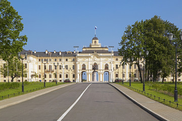 Fototapeta na wymiar Palace of Congresses Konstantinovsky Palace in Strelna near St Petersburg Russian Federation.