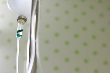 saline solution dosing equipment for patients.