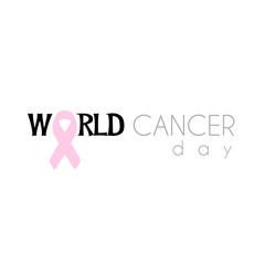 World Cancer Day poster Vector illustration
