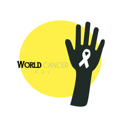 Fototapeta premium World Cancer Day poster Vector illustration
