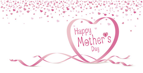 Happy mothers day design on white background