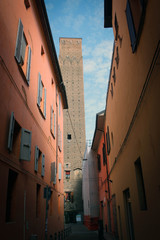 Fototapeta na wymiar The Prendiparte Tower, Bologna, Italy