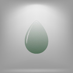 Vector illustration of black drop