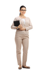 Young female teacher looking at the camera