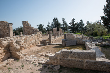 Ruins of the ancient Apollo Hylates sanctuary and temple, Cyprus