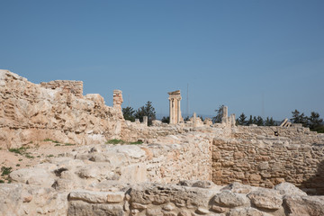 Fototapeta na wymiar Temple of Apollo near Kourion Cyprus Europe